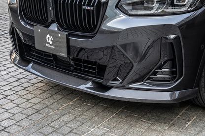 BMW G01 X3 & G02 X4 3D Design LCI M-Sport Carbon Fiber Front Lip