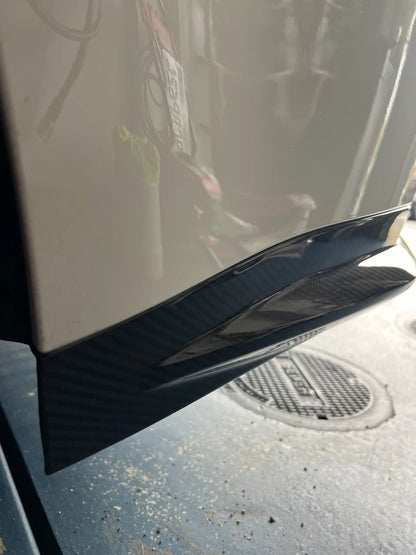 BMW G80 M3 Dry Carbon Fiber Rear Bumper Splitter Spats