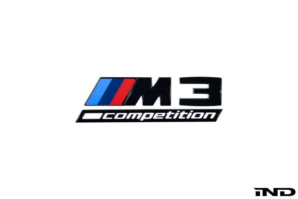 BMW G80 M3 & G82 M4 & G83 M4 IND Competition Gloss Black Front Grill Emblem Badge