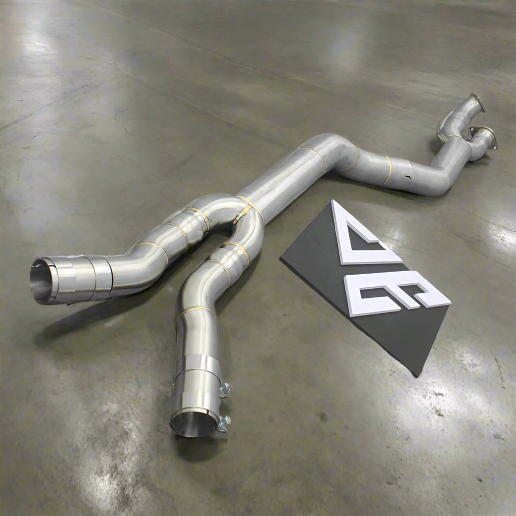 BMW G80 M3 & G82/G83 M4 Stainless Steel Single Mid Pipe (Brace Included)