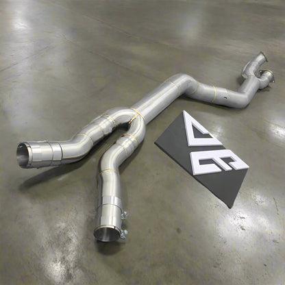 BMW G80 M3 & G82/G83 M4 Stainless Steel Single Mid Pipe (Brace Included)