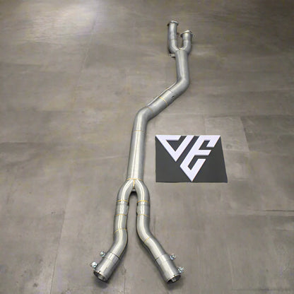 BMW G80 M3 & G82/G83 M4 Stainless Steel Single Mid Pipe (Brace Included)