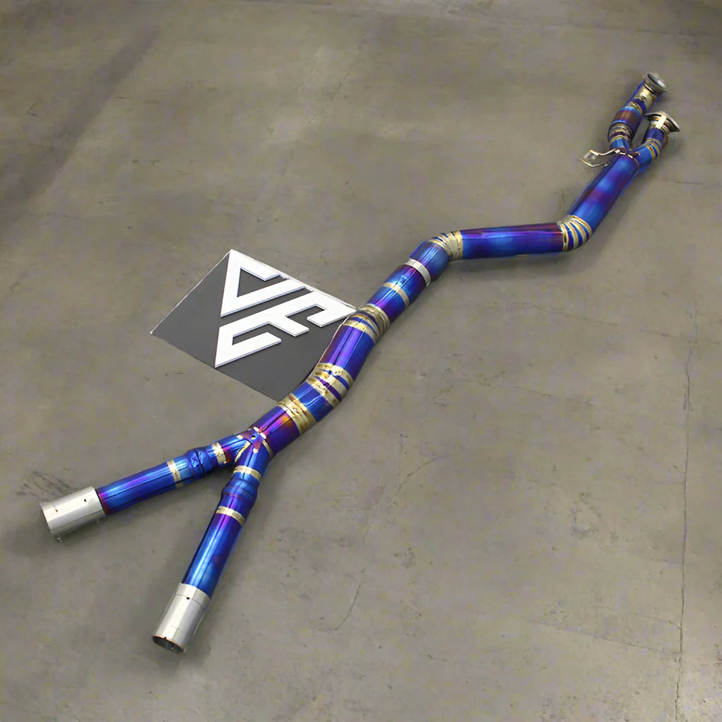 BMW G80 M3 & G82/G83 M4 Titanium Single Mid Pipe (Brace Included)