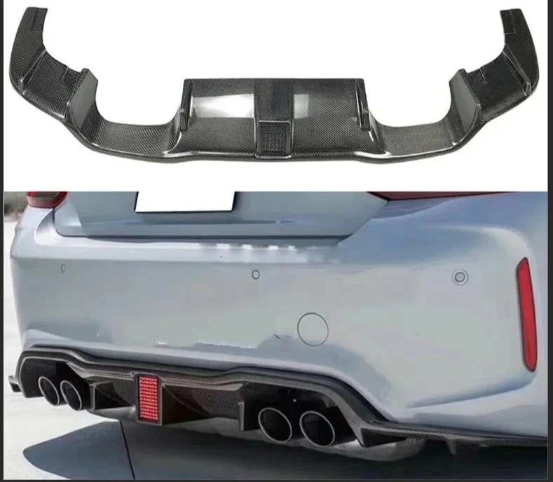 BMW F87 M2 F1 Style LED Carbon Fiber Diffuser