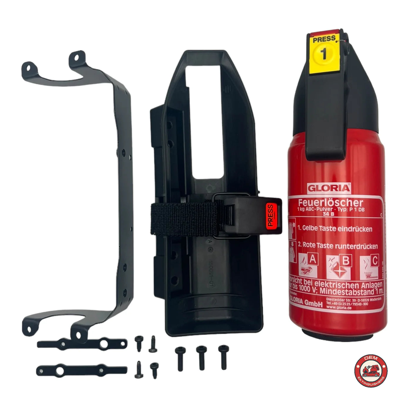 Porsche 992 Sport Seat OEM Fire Extinguisher Kit