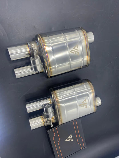Universal Single Inlet Dual Outlet Valve Muffler With Remote and Module