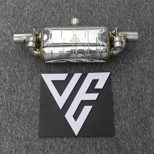 Universal T Style Valved Muffler Exhaust With Remote and Module