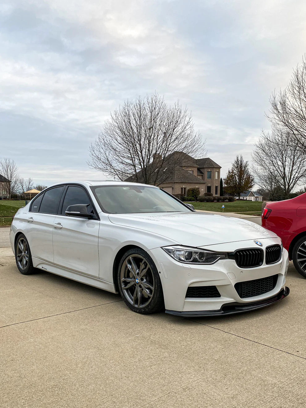 BMW F30/F31 3-Series V2 Style Carbon Fiber Lip