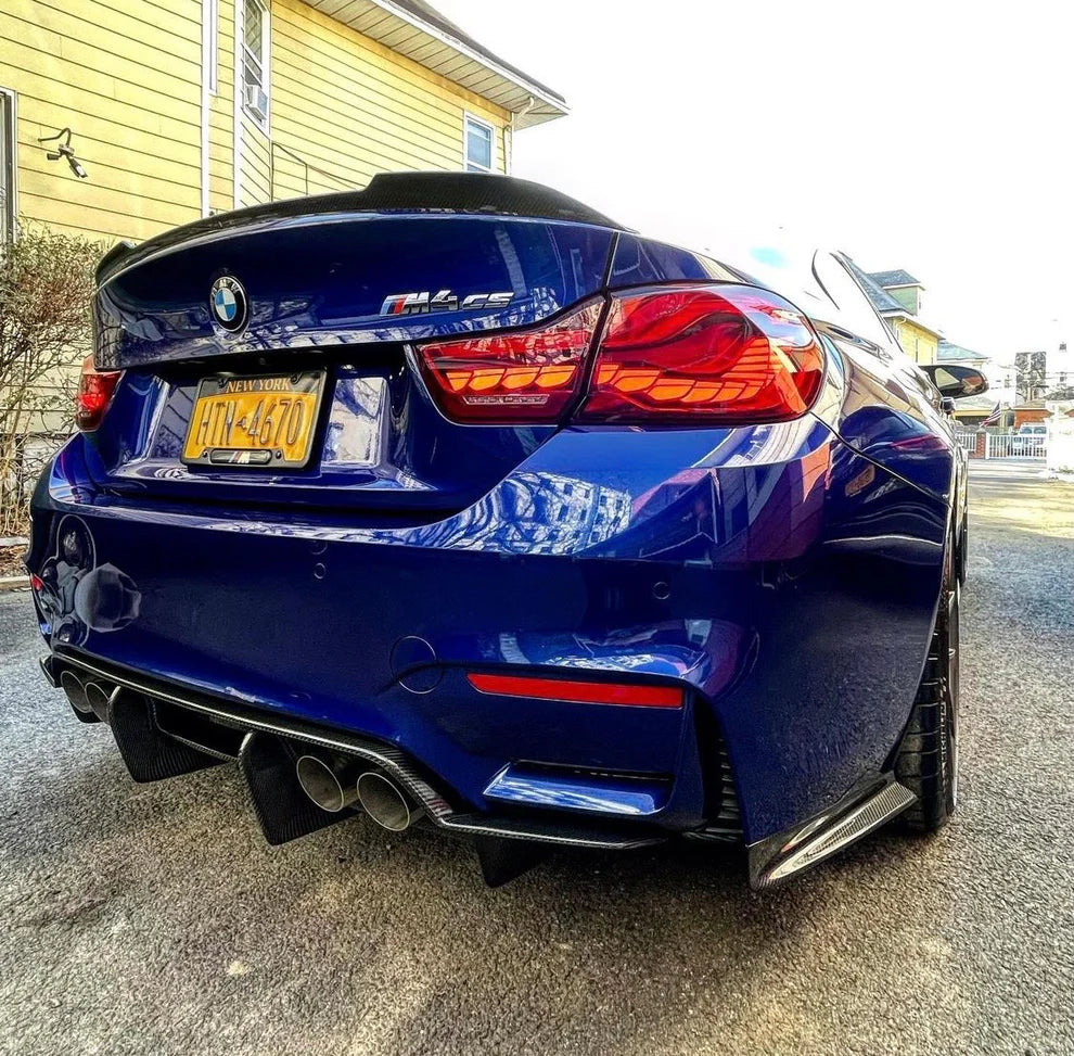 BMW F82 M4 PSM Style Rear Carbon Fiber Diffuser