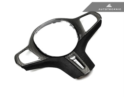 BMW G80 M3 & G82/G83 M4 & G87 M2 Autotecknic Carbon Fiber Alcantara Steering Wheel Trim