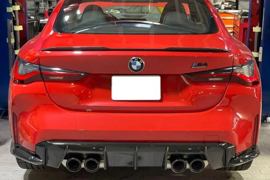 BMW G82 M4 & G22 4-Series Performance Style Carbon Fiber Trunk Spoiler