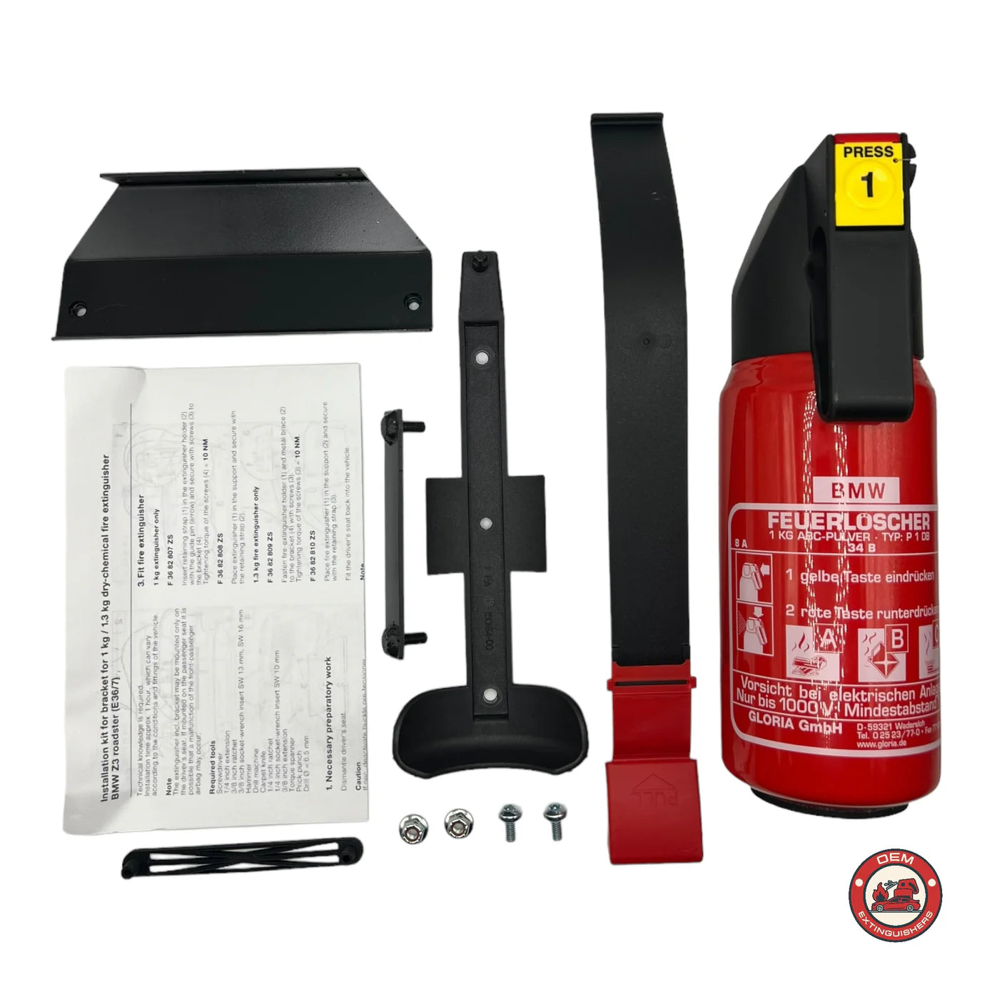 BMW Z3M OEM Fire Extinguisher Kit