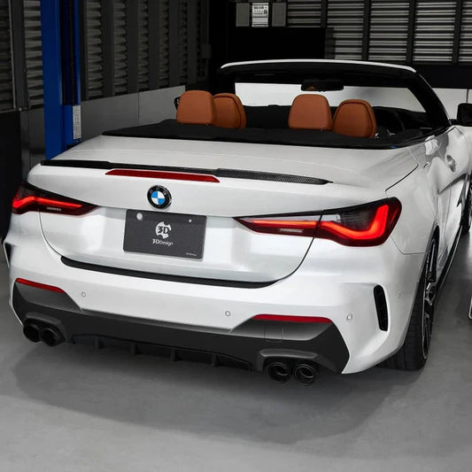 BMW G83 M4 & G23 4-Series Convertible 3D Design Carbon Fiber Trunk Spoiler
