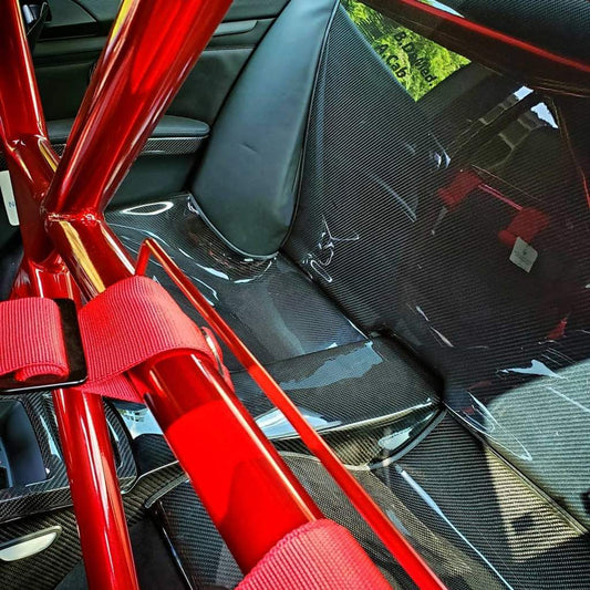 BMW E92 & E93 M3 Dinmann Carbon Fiber Rear Seat Delete Panel