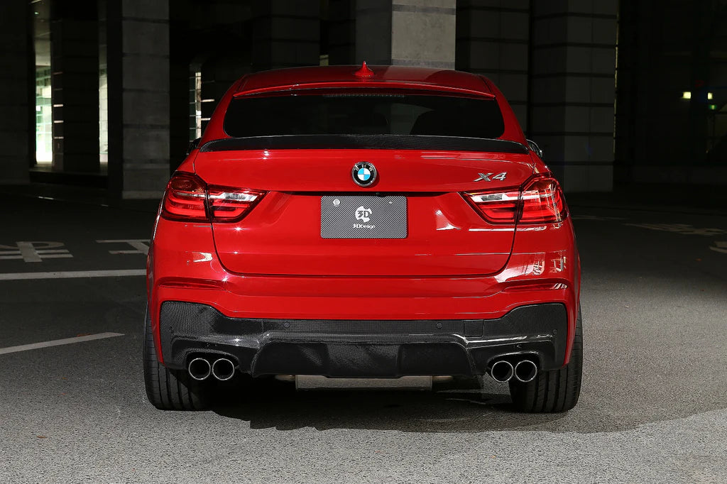 BMW F26 X4 3D Design M-Sport Carbon Fiber Rear Diffuser
