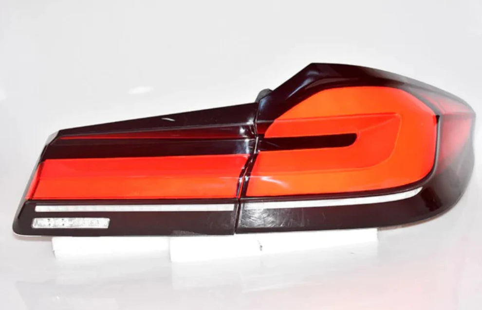 BMW F90 M5 & G30 5-Series LCI Style Tail Lights Red & Clear