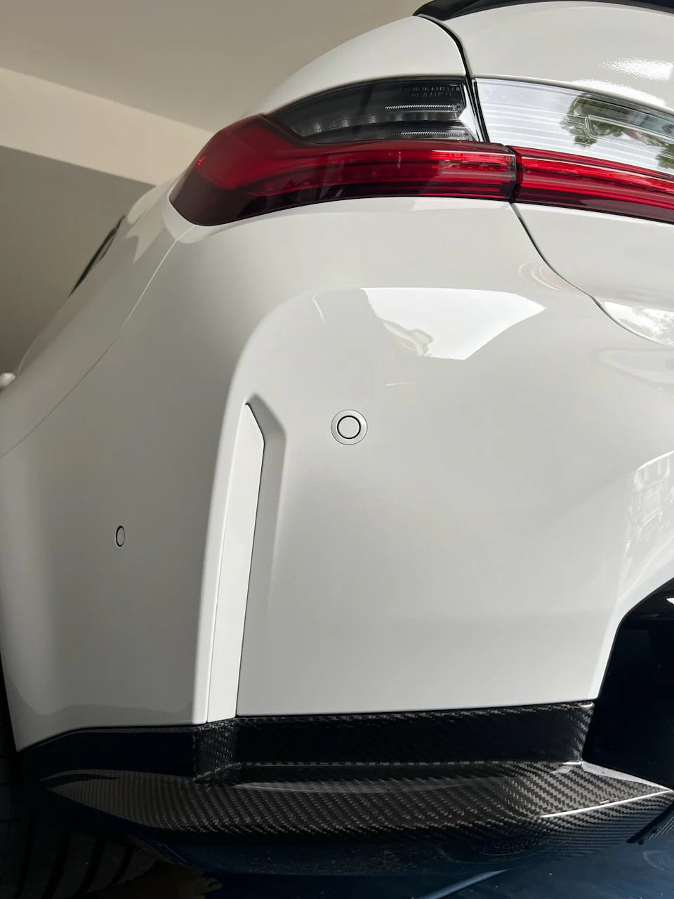 BMW G80 M3 Dry Carbon Fiber Rear Bumper Splitter Spats