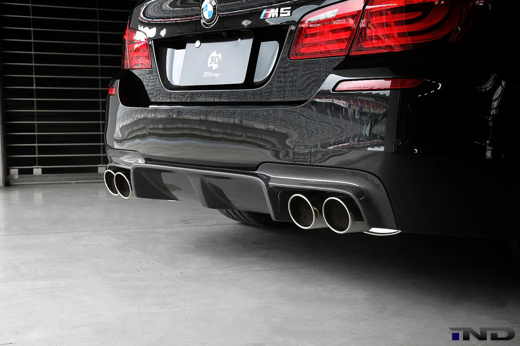 BMW F10 M5 3D Design Carbon Fiber Rear Diffuser