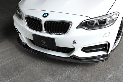BMW F22 2-Series 3D Design M-Sport Carbon Fiber Front Lip