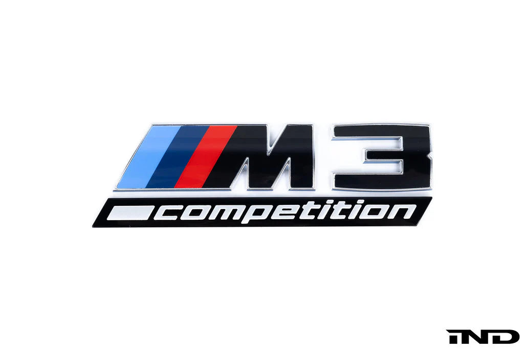 BMW G80 M3 LCI Competition Black Trunk Emblem Badge