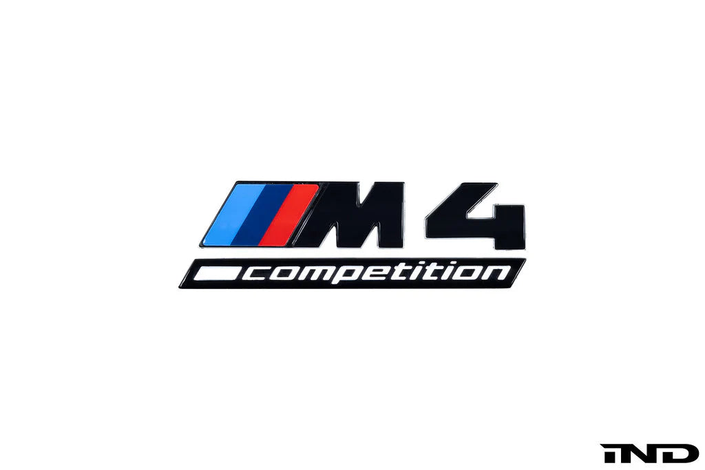 BMW G80 M3 & G82 M4 & G83 M4 IND Competition Gloss Black Front Grill Emblem Badge