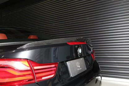 BMW F83 M4 Convertible & F33 4-Series 3D Design Dry Carbon Fiber Trunk Spoiler