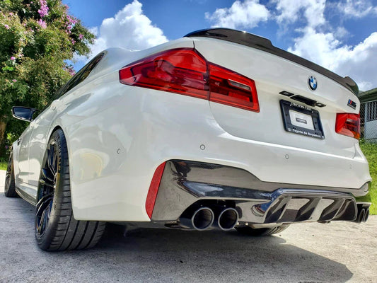 BMW F90 M5 E Style Carbon Fiber Rear Diffuser