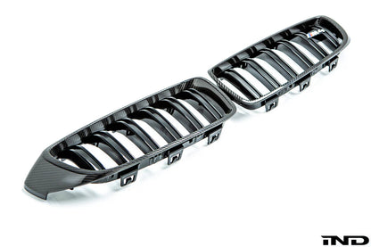 BMW F80 M3 & F82 M4 & F83 M4 M Performance Carbon Fiber Front Grills (Pair)