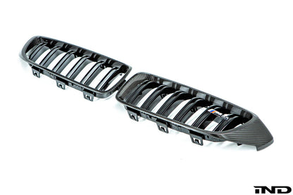 BMW F80 M3 & F82 M4 & F83 M4 M Performance Carbon Fiber Front Grills (Pair)
