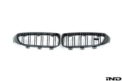 BMW F80 M3 & F82 M4 & F83 M4 M Performance Carbon Fiber Front Grills (Pair)
