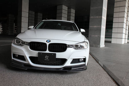 BMW F30 / F31 3-Series 3D Design M-Sport Carbon Fiber Under Splitter Set