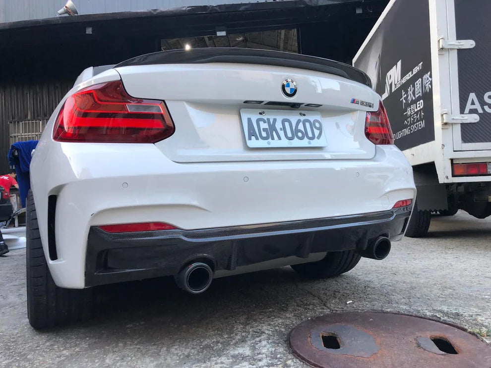 BMW F22 2-Series EX Style Carbon Fiber Diffuser