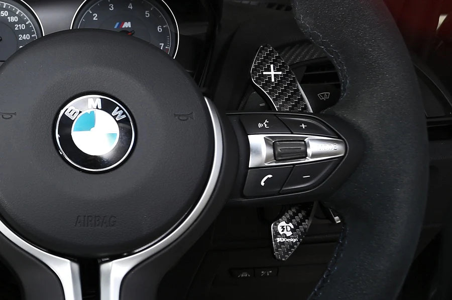 BMW F80 M3 & F82/F83 M4 & F87 M2 & F85/F86 X5M X6M & F10 M5 F-Chassis 3D Design Carbon Fiber DCT Shift Paddle Set