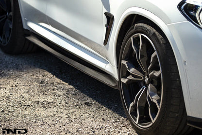 BMW F97 X3M & F98 X4M 3D Design Carbon Fiber Side Skirt Set
