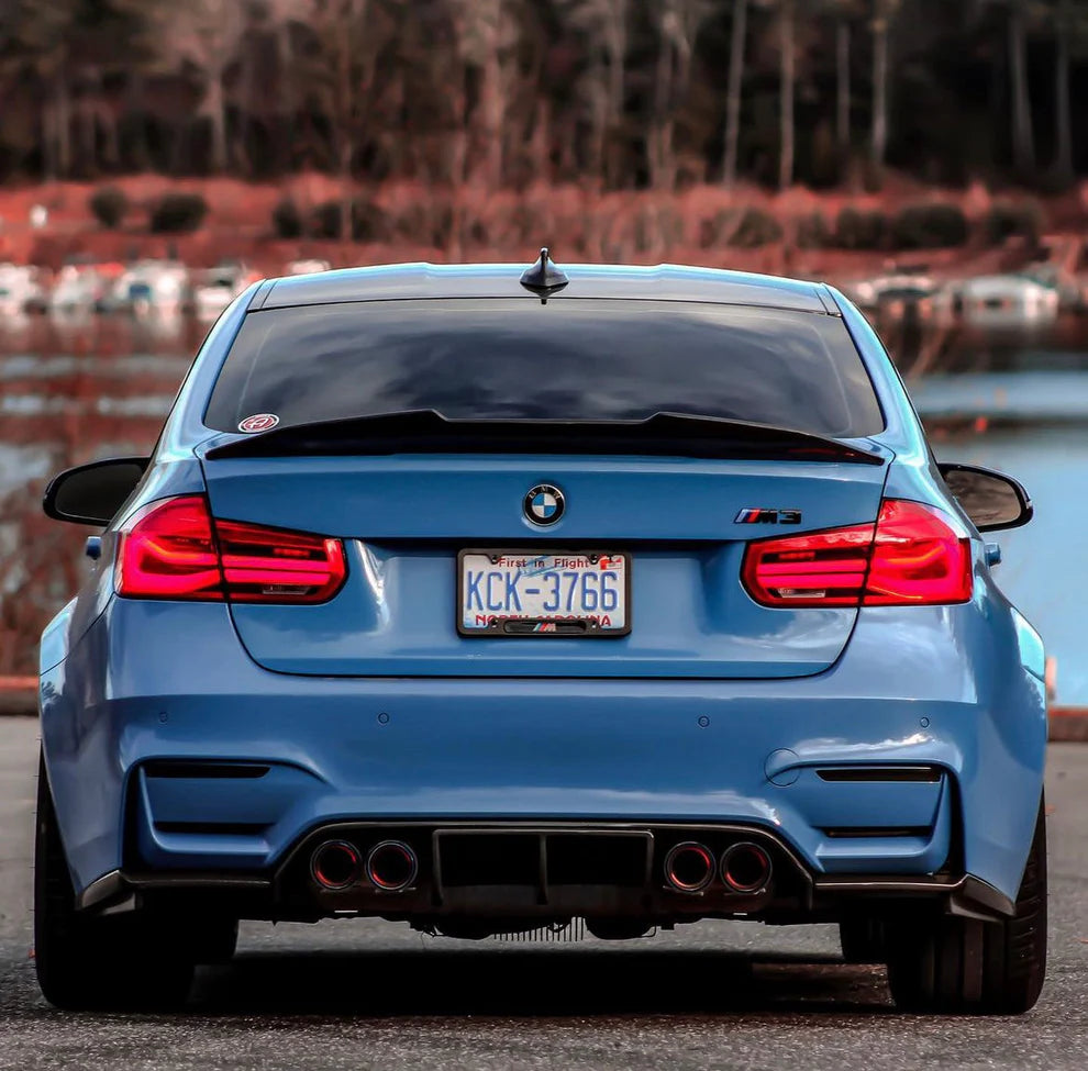 BMW F30 3-Series & F80 M3 Carbon Fiber V2 Trunk Spoiler