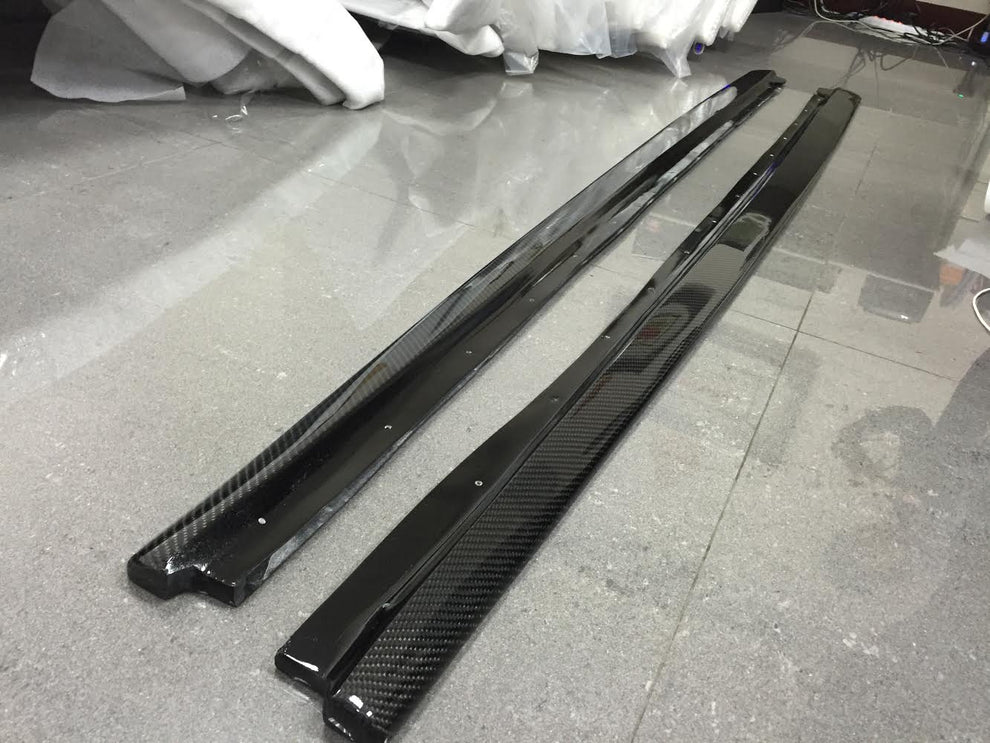 BMW E90 M3 & 3-Series J Style Carbon Fiber Side Skirts