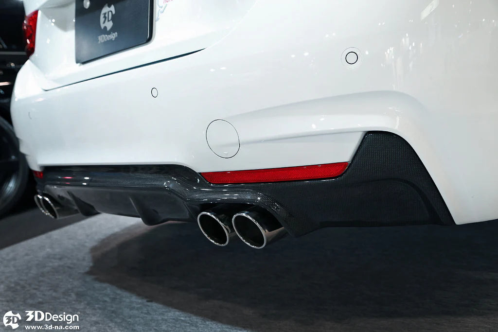 BMW F32 / F36 4-Series 3D Design M-Sport Carbon Fiber Rear Diffuser