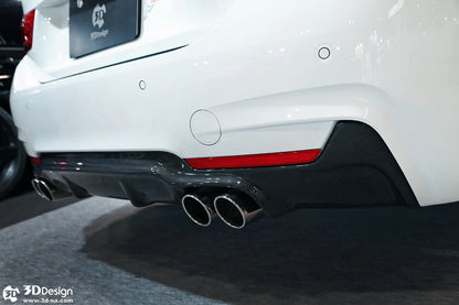 BMW F32 / F36 4-Series 3D Design M-Sport Carbon Fiber Rear Diffuser