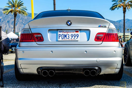 BMW E46 M3 Split Carbon Fiber Rear Diffuser CSL Style