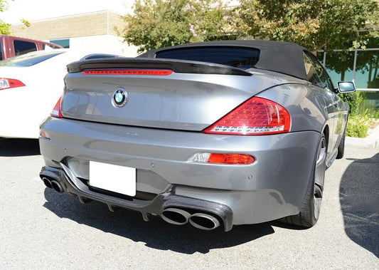 BMW E63 & E64 M6 V Style Carbon Fiber Diffuser