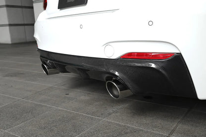 BMW F22 2-Series 3D Design M-Sport Carbon Fiber Rear Diffuser