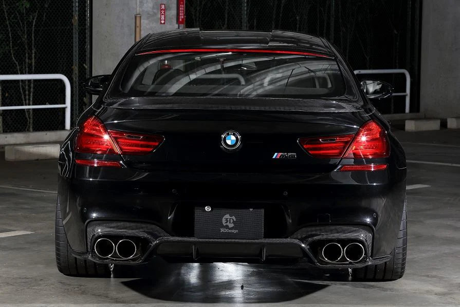 BMW F06 / F12 / F13 M6 3D Design Carbon Fiber Rear Under Splitter Set