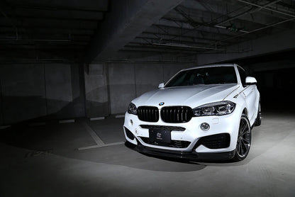 BMW F16 X6 3D Design M-Sport Carbon Fiber Front Lip