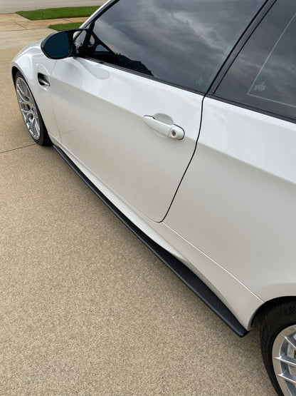 BMW E92 & E93 M3 ES Style Carbon Fiber Side Skirt Extensions