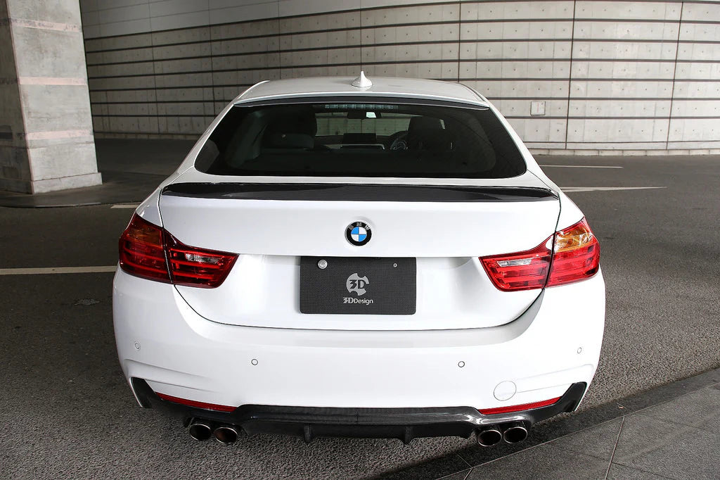 BMW F36 4-Series 3D Design Carbon Fiber Trunk Spoiler