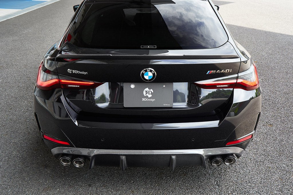 BMW G26 4-Series Gran Coupe / i4 3D Design M-Sport Carbon Fiber Rear Trunk Spoiler