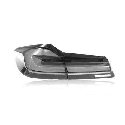 BMW F90 M5 & G30 5-Series LCI Style Tail Lights Red & Clear