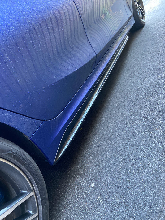 BMW G20 3-Series Performance Carbon Fiber Side Skirt Extensions