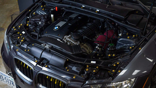 BMW E9X 3-Series Dress Up Bolts Titanium Hardware Engine Bay Kit