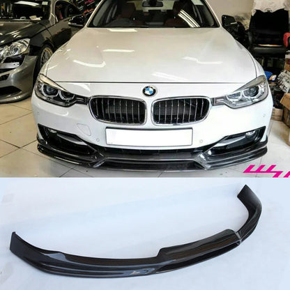 BMW F30 3-Series Standard Bumper Carbon Fiber Front Lip